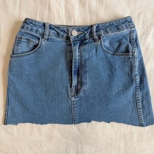 Classic Blue Denim Mini Skirt